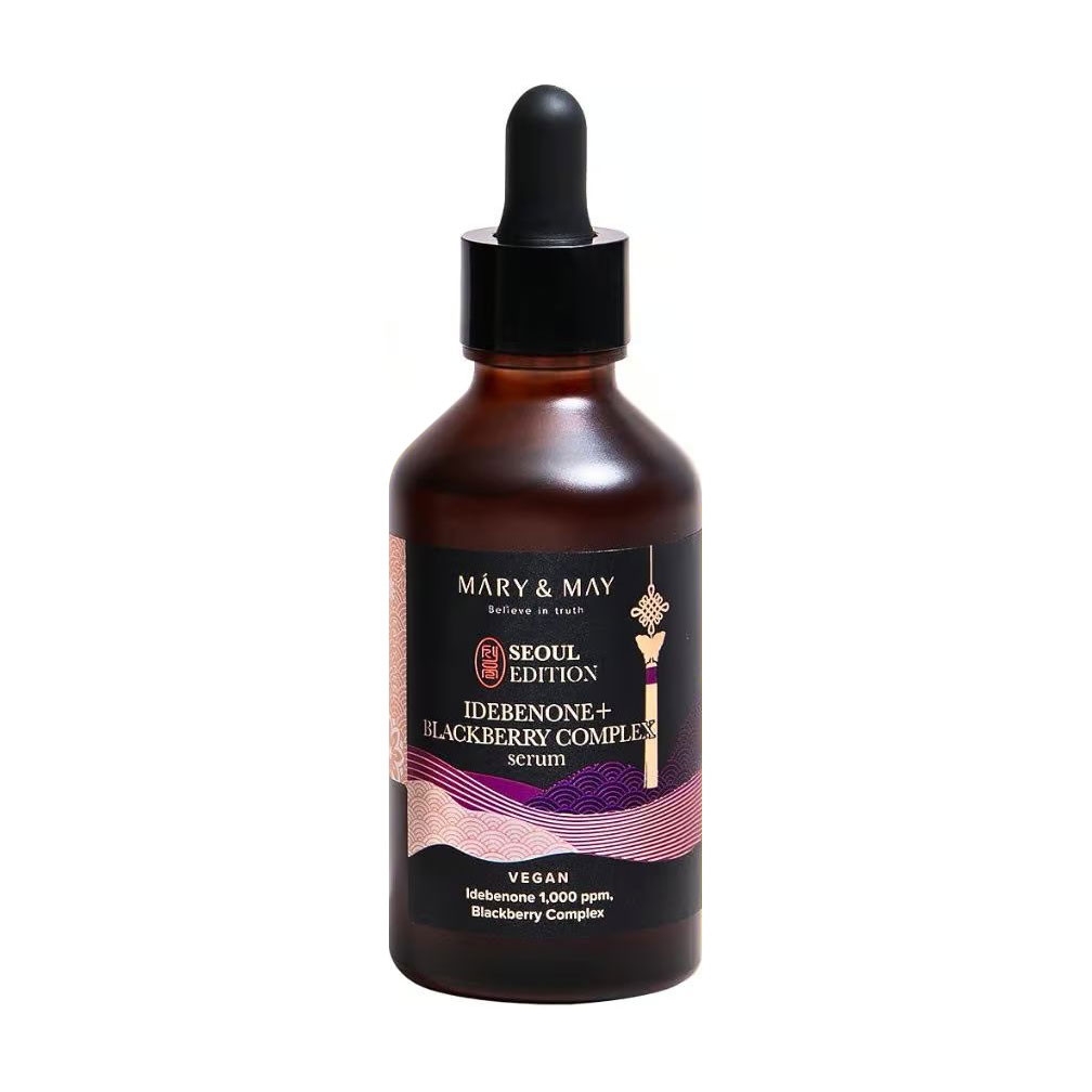 Антиоксидантна сироватка для обличчя Mary &amp; May Idebenone Blackberry Complex Serum з ідебеноном, 80 мл