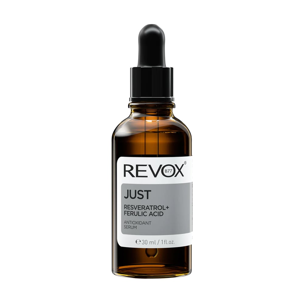 Антиоксидантна сироватка для обличчя Revox B77 Just Resveratrol + Ferulic Acid Antioxidant Serum з ресвератролом та феруловою кислотою, 30 мл
